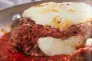 Foto ilustrativa de uma receita de Polpetone Gratinado Recheado De Muçarela